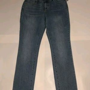 Old Navy Mid Rise Curvy Straight Jeans Sz 2 Regulr